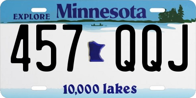 MN license plate 457QQJ
