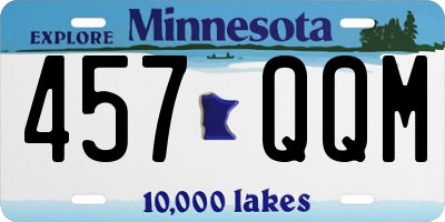 MN license plate 457QQM