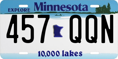 MN license plate 457QQN