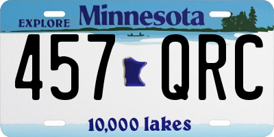 MN license plate 457QRC
