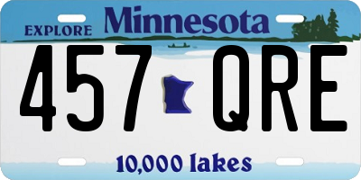 MN license plate 457QRE