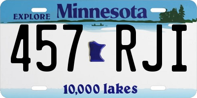 MN license plate 457RJI