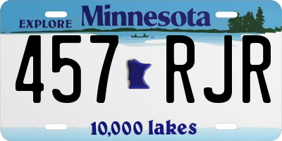 MN license plate 457RJR