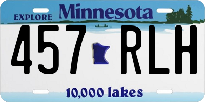MN license plate 457RLH