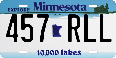 MN license plate 457RLL