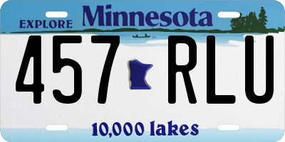 MN license plate 457RLU