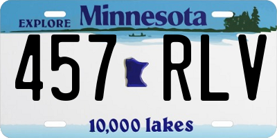 MN license plate 457RLV