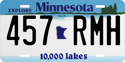 MN license plate 457RMH