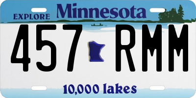 MN license plate 457RMM