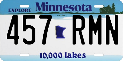 MN license plate 457RMN
