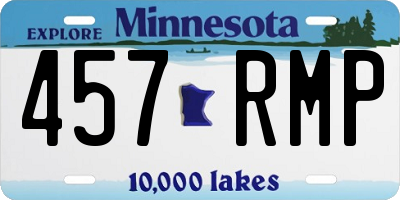 MN license plate 457RMP