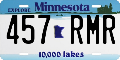 MN license plate 457RMR
