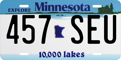 MN license plate 457SEU