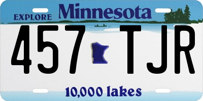 MN license plate 457TJR