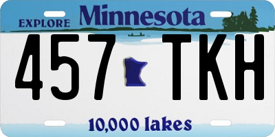 MN license plate 457TKH