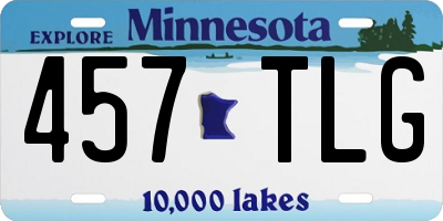 MN license plate 457TLG