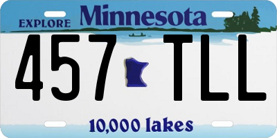 MN license plate 457TLL