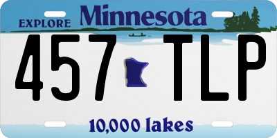 MN license plate 457TLP