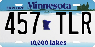 MN license plate 457TLR
