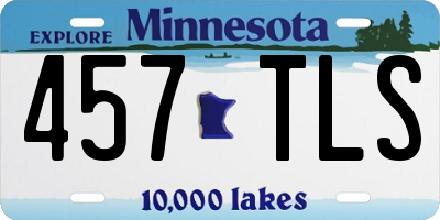 MN license plate 457TLS