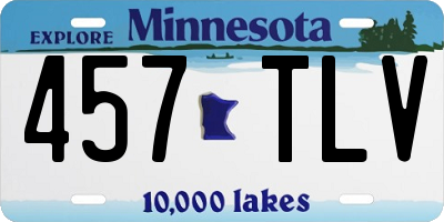 MN license plate 457TLV