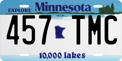 MN license plate 457TMC