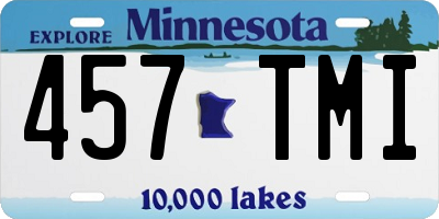 MN license plate 457TMI