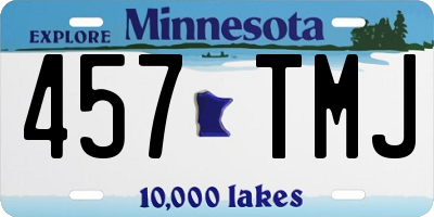 MN license plate 457TMJ