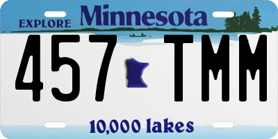 MN license plate 457TMM
