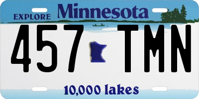 MN license plate 457TMN