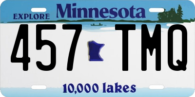 MN license plate 457TMQ