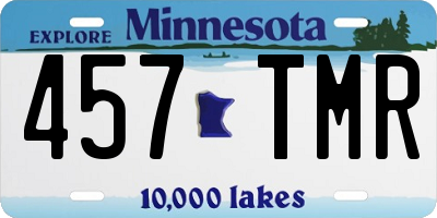 MN license plate 457TMR