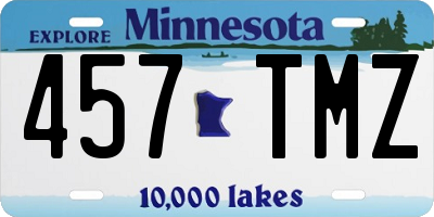 MN license plate 457TMZ