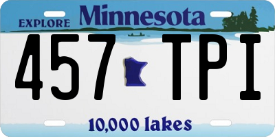 MN license plate 457TPI