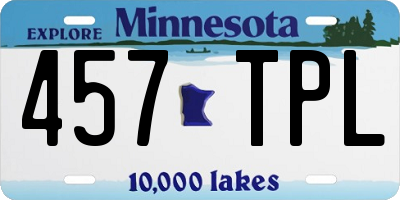 MN license plate 457TPL