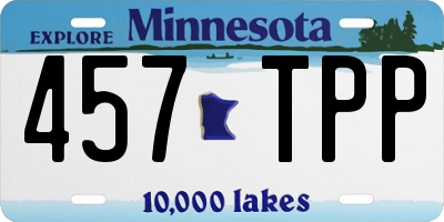 MN license plate 457TPP