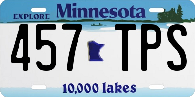 MN license plate 457TPS