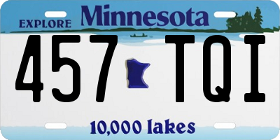 MN license plate 457TQI