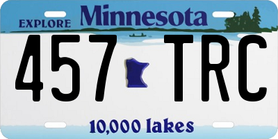 MN license plate 457TRC