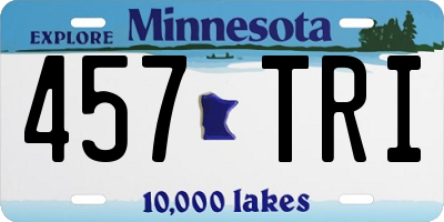 MN license plate 457TRI