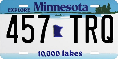 MN license plate 457TRQ