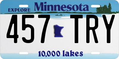MN license plate 457TRY