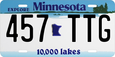 MN license plate 457TTG