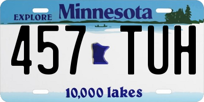 MN license plate 457TUH