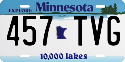 MN license plate 457TVG