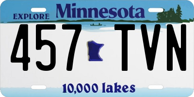 MN license plate 457TVN