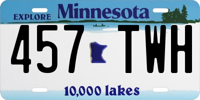 MN license plate 457TWH