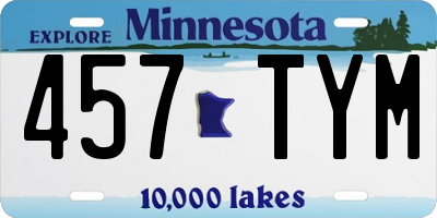 MN license plate 457TYM