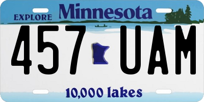 MN license plate 457UAM