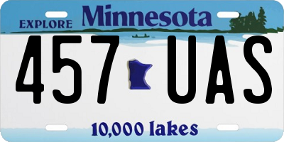 MN license plate 457UAS
